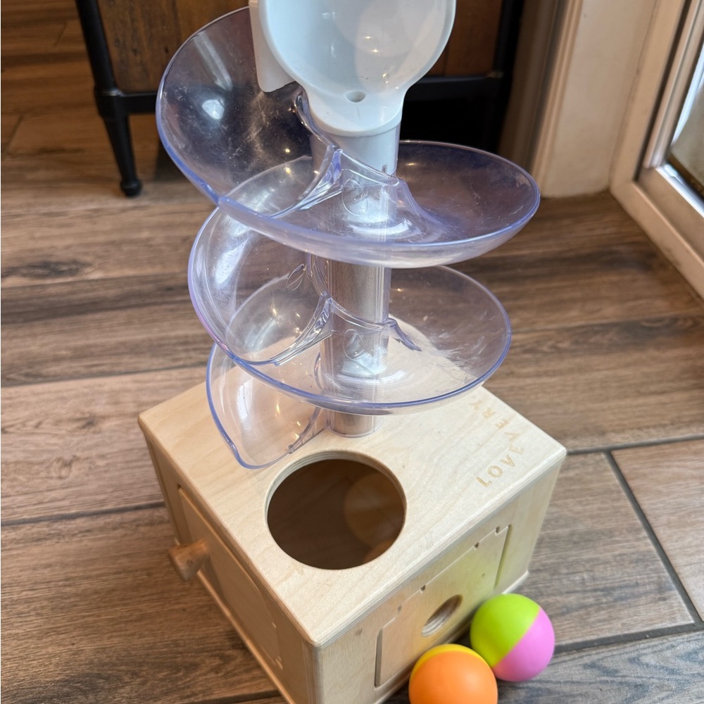 Lovevery Slide and Seek Ball Run with 2 balls